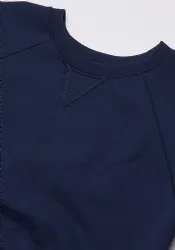24 Pieces of Youth Crew Neck Sweatshirt Solid Navy - Size Large