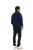 Mens Cotton Fleece Line Quarter Zip Sweat Shirt Navy Size Small