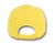 6 Panel Velcro Mid Profile Cap Yellow
