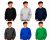 Youth Cotton Crew Neck Sweat Shirt Assorted Colors Size Large