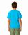 Kids Youth Cotton Turquoise Blue T Shirts Size XS