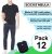 Men's Cotton Short Sleeve T-Shirt Size 4X-Large, Black