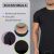 Men's Cotton T-Shirt In Solid Black Size 3xlarge