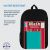Yacht & Smith 17inch Water Resistant Black Backpack With Adjustable Padded Straps