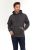 Men's Cotton Fleece Hooded Sweat Shirt Charcoal Gray Size 3XL