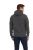 Men's Cotton Fleece Hooded Sweat Shirt Charcoal Gray Size 3XL