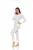 Yacht & Smith Womens Cotton Thermal Underwear Set White Size L