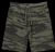 Mens Green Camo Fleece Shorts With Side Pockets Size L