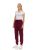 Womens Fleece Lined 3 Pocket Jogger Burgundy Size 3X-Large