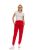 Womens Fleece Lined 3 Pocket Jogger Red Size Small