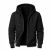 Unisex Cotton Fleece Sherpa Lined Zipper Hoodie Black Assorted Sizes S-xl