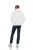 Men's Cotton Fleece Hooded Sweat Shirt White Assorted Sizes S - 2xl