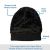 Yacht & Smith Adults Sherpa Lined Winter Beanies In Black