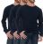 Men's Thermal Long Sleeve Shirt In Navy Size 2xl