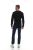 Men's Thermal Long Sleeve Shirt In Black Size X-Large