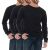 Men's Thermal Long Sleeve Shirt In Black Size X-Large