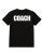 Black Coach T-Shirt Size 3xl, Cotton Blend Printed In Usa For Sports & Team Leaders