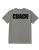 Gray Coach T-Shirt Size M, Cotton Blend Printed In Usa For Sports & Team Leaders