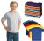 Kids Unisex Cotton Crew Neck T-Shirts, Assorted Sizes And Colors, Ages 4-12