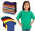 Kids Unisex Cotton Crew Neck T-Shirts, Assorted Sizes And Colors, Ages 4-12