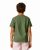 Kids Youth Cotton Army Green T Shirts Size Large