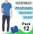 Men's Cotton Short Sleeve T-Shirt Size 6X-Large - Blue