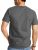 Mens Cotton Short Sleeve T Shirts Charcoal Gray Size 5xl
