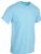 Mens Light Blue Cotton Crew Neck T Shirt Size 3x Large