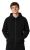 Mens Sponge Fleece Full Zip Hoodie Black Size Small