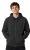 Mens Sponge Fleece Full Zip Hoodie Charcoal Size Medium