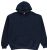 Unisex Cotton Hoodie Sweatshirt In Navy Size Small