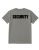 Unisex Cotton Security Printed T Shirt Gray With Black Print Back And Front Size 3xlarge