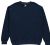 Unisex Fleece Line Cotton Crew Neck Sweat Shirt Assorted Gray Navy Black Size Small
