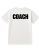 White Coach T-Shirt Size S, Cotton Blend Printed In Usa For Sports, Teams & Athletic Staff