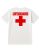 White Lifeguard T-Shirt Cotton Blend Printed In Usa For Beach Or Pool Staff Size Small