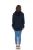 Women's Cotton Oversized Hoodie Sweat Shirt Navy Size Large