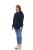 Womens Cotton Over Sized Hoodie Navy Size 3xl