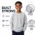 Youth Cotton Crew Neck Sweat Shirt Heather Gray Size Large