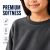 Youth Cotton Crew Neck Sweat Shirt Charcoal Gray Size Medium