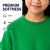 Youth Cotton Crew Neck Sweat Shirt Green Size Large