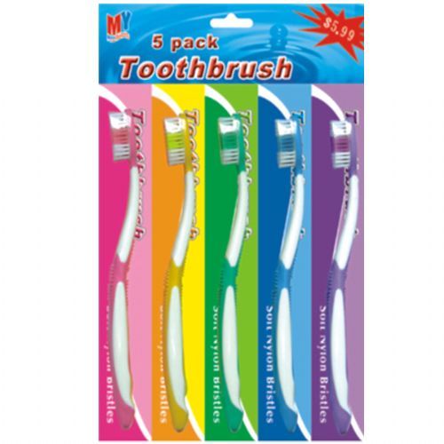 72 Wholesale Toothbrush 5pcs