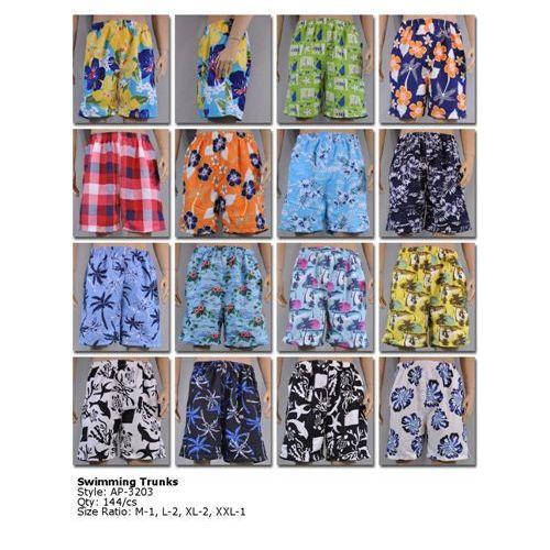 144 Pieces of Mens Swimming Trunks