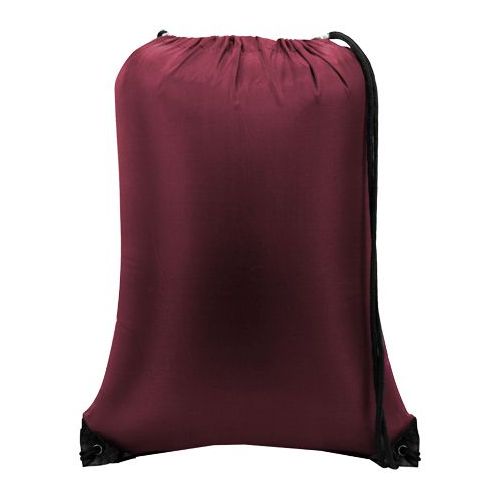 60 Pieces of Value Drawstring Backpack - Maroon