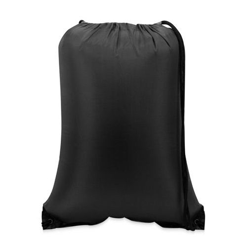 60 Pieces of Value Drawstring Backpack In Black