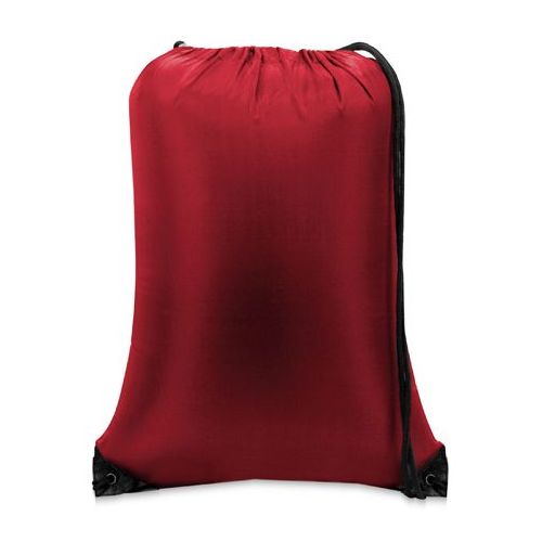 60 Pieces of Value Drawstring Backpack Red