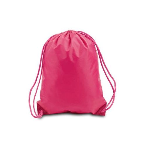 60 Wholesale Drawstring Backpack - Hot Pink