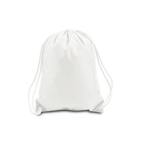 60 Wholesale Drawstring Backpack - White