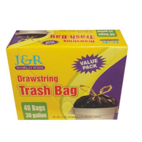 12 Pieces Garbage Bag Drawstring Trash 30gal 40ct - Garbage & Storage Bags