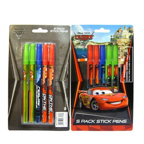 96 Pieces of Stick Pen 5pk Cars