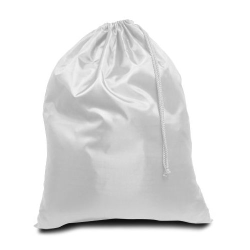 96 Pieces of Drawstring Laundry Bag - White